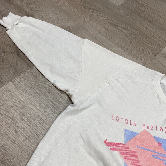 Vintage 80s 90s Loyola Marymont University Crewneck Sweatshirt Women's XL - Picture 4 of 11